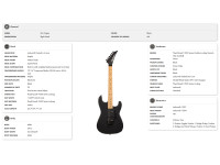 Jackson Pro Origins 1985 San Dimas SD1 HH FR Maple Fingerboard Gloss Black Jackson Pro Origins 1985 San Dimas SD1 HH FR Maple Fingerboard Gloss Black